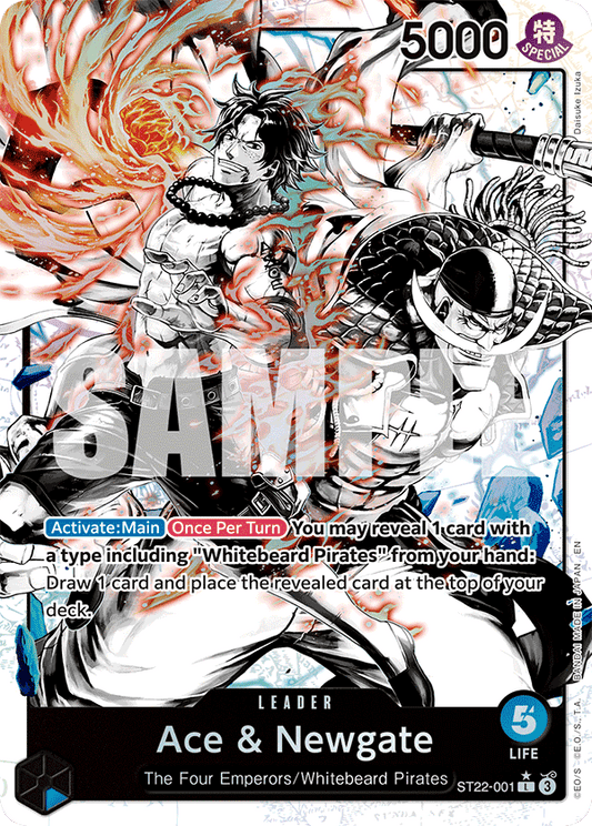 Ace & Newgate (Leader) (ST22-001) (L) (Alternate Art)