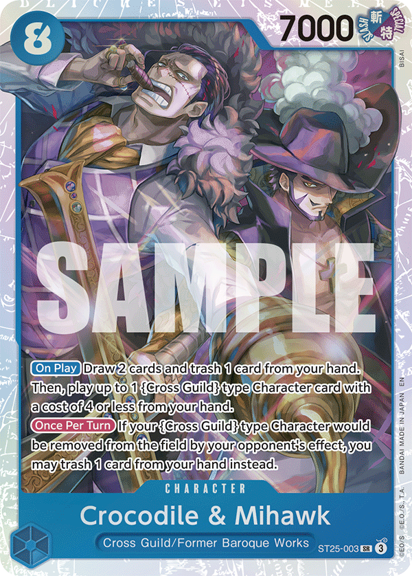 Crocodile & Mihawk (Character) (ST25-003) (SR)