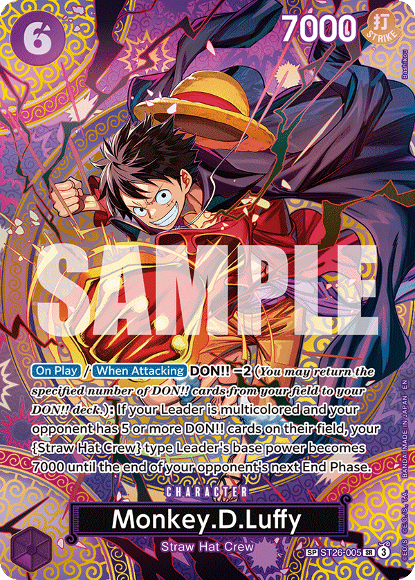 Monkey D Luffy (Character) (ST26-005) (SR) (OP15 Reprint) (SP)