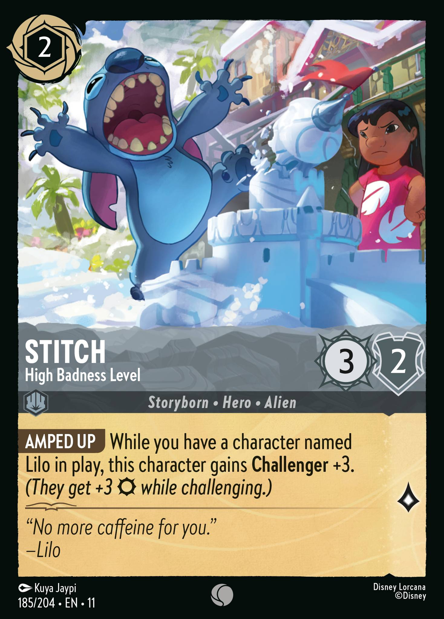 Stitch - High Badness Level (Storyborn - Alien)(185/204 EN 11) (C)