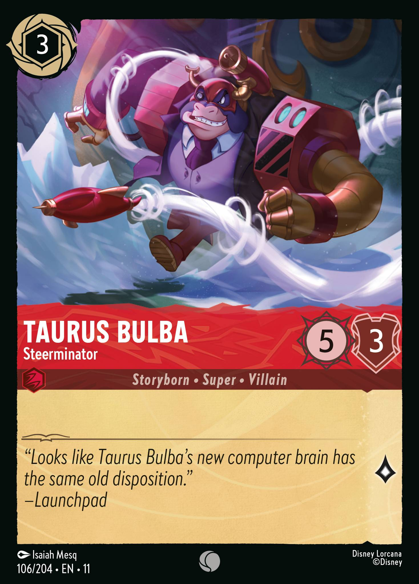 Taurus Bulba - Steerminator (Dreamborn - Villain)(106/204 EN 11) (C)