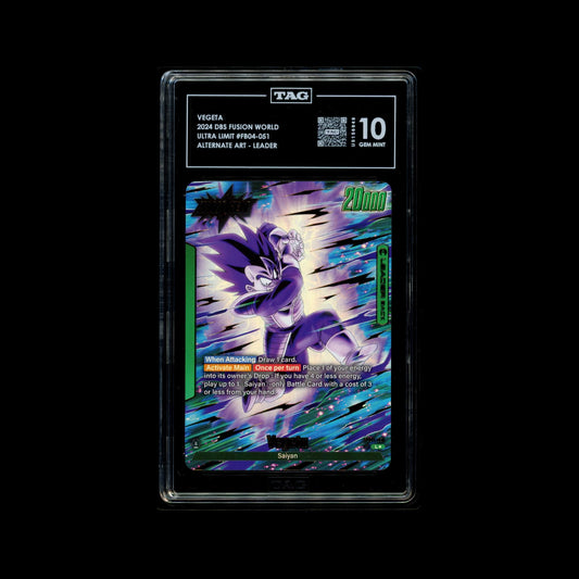 Vegeta Alternate Art Leader (FB04-051) Tag 10 (Gem Mint)