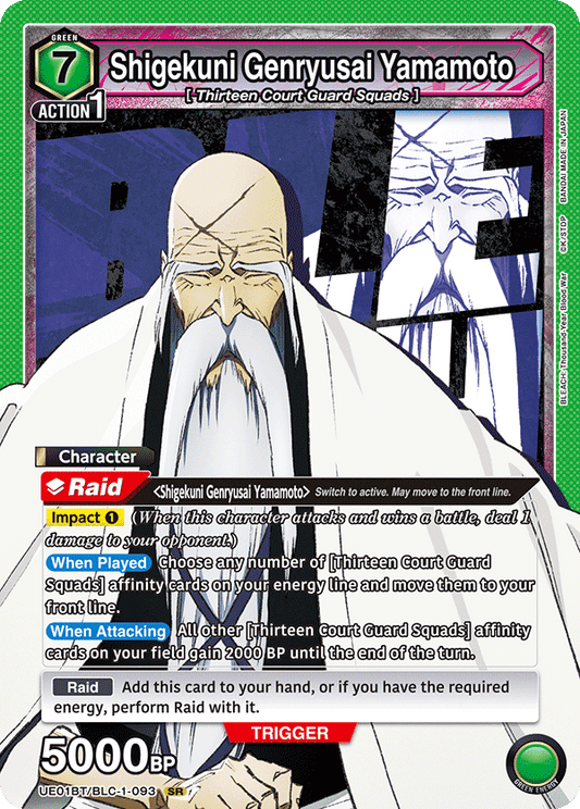 Shigekuni Genryusai Yamamoto (UE01BT/BLC-1-093) (SR)