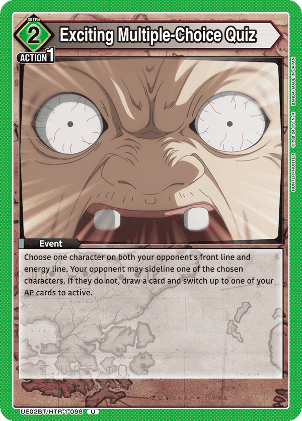 Exciting Multiple-Choice Quiz (Event) (UE02BT/HTR-1-098) (U)