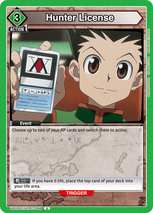 Hunter License (Character) (UE02ST/HTR-1-099) (U)