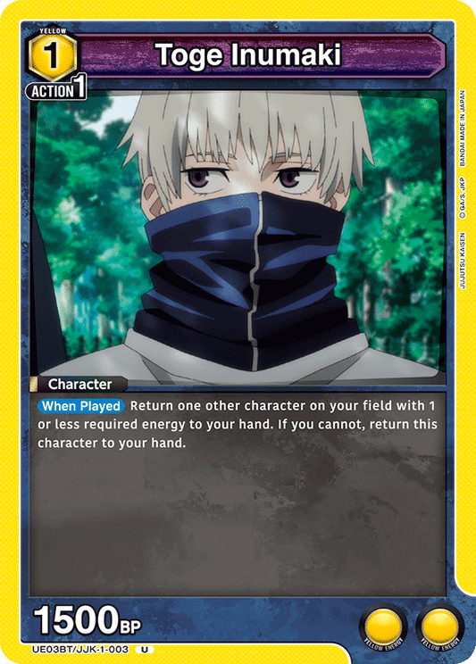 Toge Inumaki (Character) (UE03BT/JJK-1-003) (U)