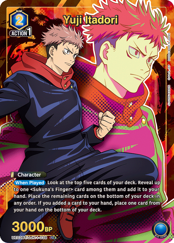 Yuji Itadori (Character) (UE03BT/JJK-1-038) (U*) (Alternate Art)