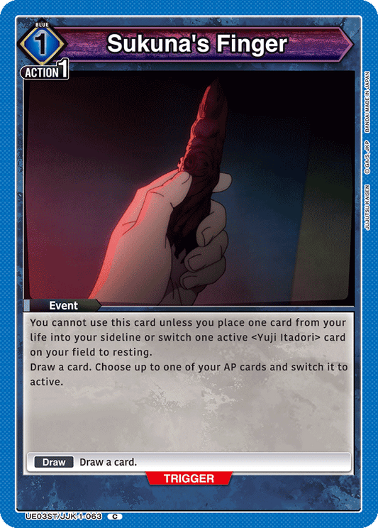 Sukuna's Finger (Character) (UE03ST/JJK-1-063) (C)