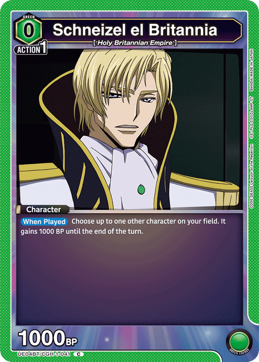 Schneizel el Britannia (Character) (UE04BT/CGH-1-041) (C)