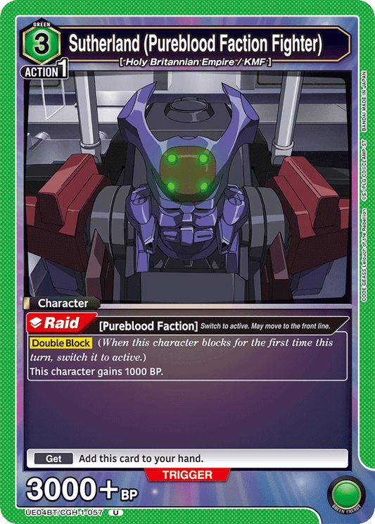 Sutherland (Pureblood Faction Fighter) (Character) (UE04BT/CGH-1-057) (U)