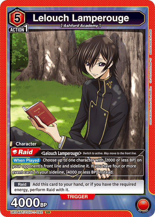 Lelouch Lamperouge (Character) (UE04BT/CGH-1-092) (SR)