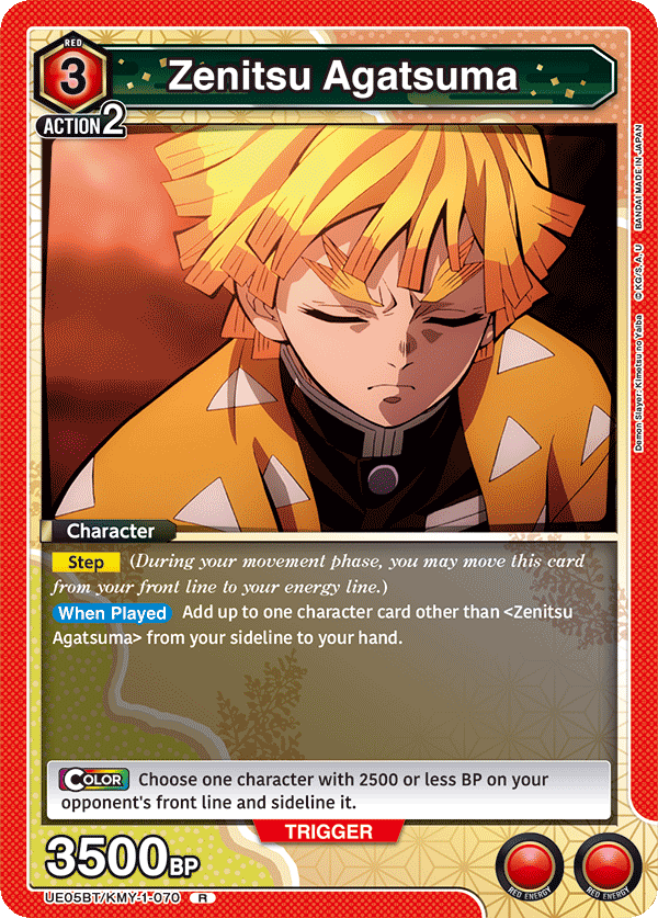 Zenitsu Agatsuma (Character) (UE05BT/KMY-1-070) (R)
