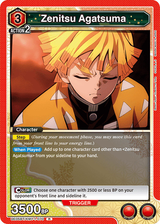Zenitsu Agatsuma (Character) (UE05BT/KMY-1-070) (R)