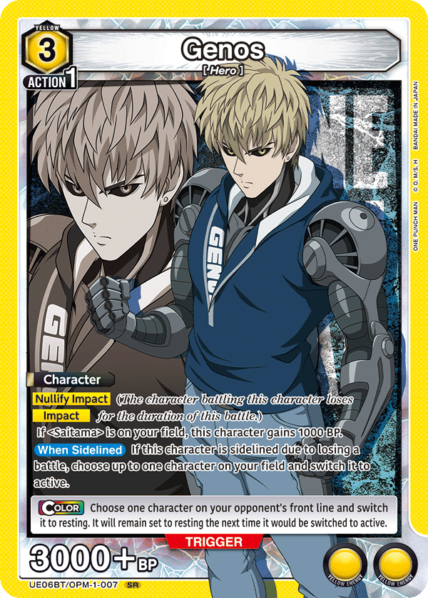 Genos (Character) (UE06BT/OPM-1-007) (SR)