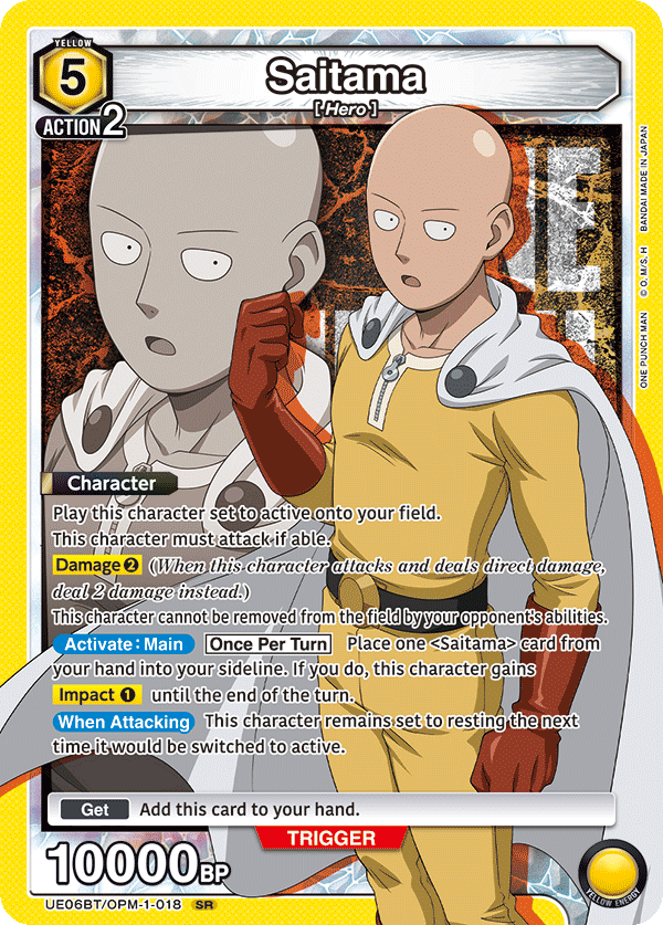 Saitama (Character) (UE06BT/OPM-1-018) (SR)