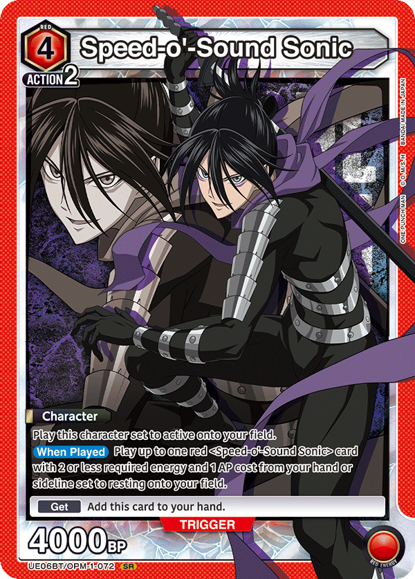 Speed-o'-Sound Sonic (Character) (UE06BT/OPM-1-072) (SR)