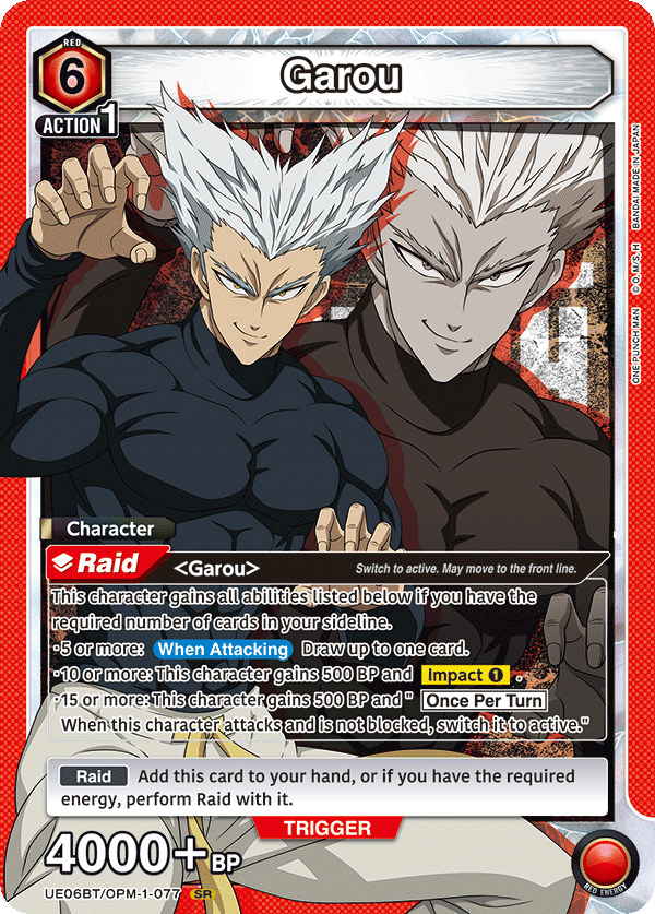 Garou (Character) (UE06BT/OPM-1-077) (SR)