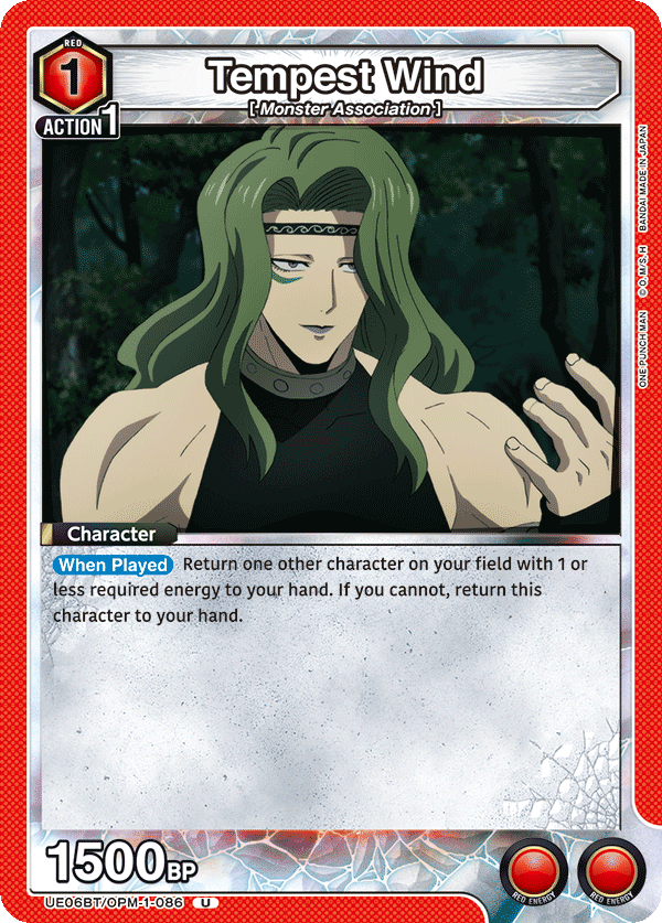 Tempest Wind (Character) (UE06BT/OPM-1-086) (U)