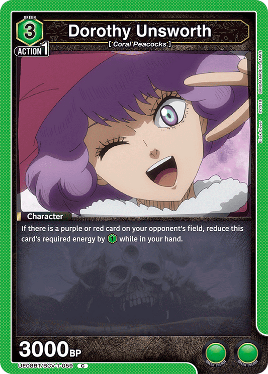Dorothy Unsworth (UE08BT/BCV-1-059) (C)