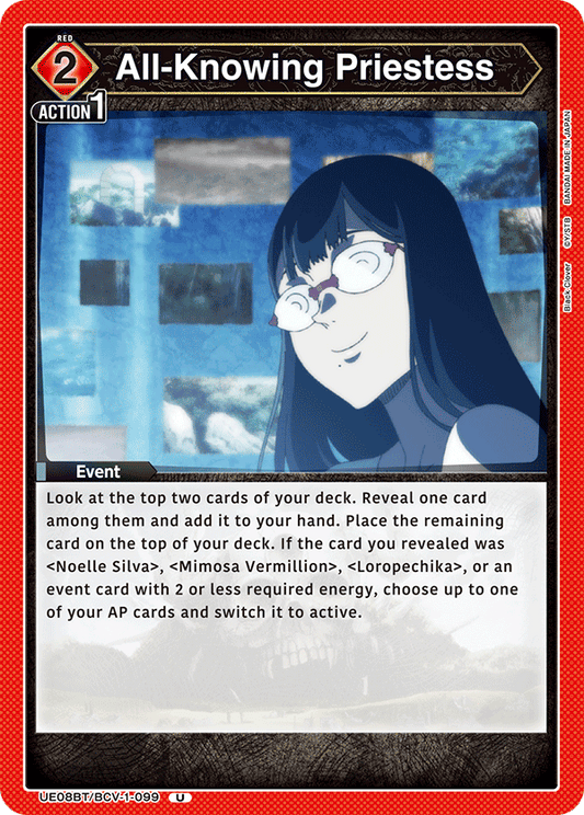 All-Knowing Priestess (UE08BT/BCV-1-099) (U)