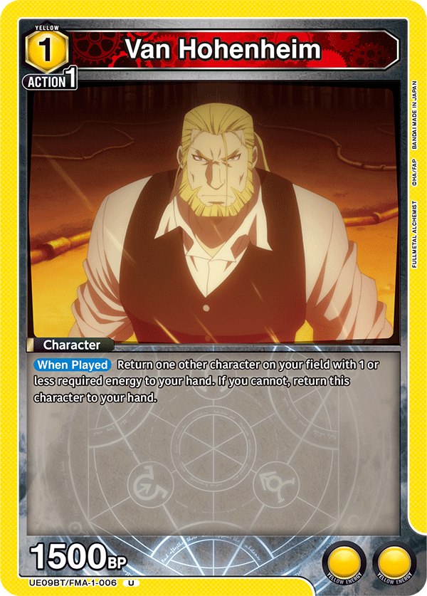 Van Hohenheim (Character) (UE09BT/FMA-1-006) (U)