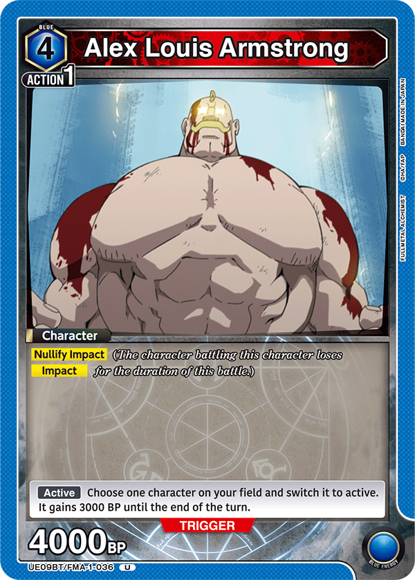 Alex Louis Armstrong (Character) (UE09BT/FMA-1-036) (U)
