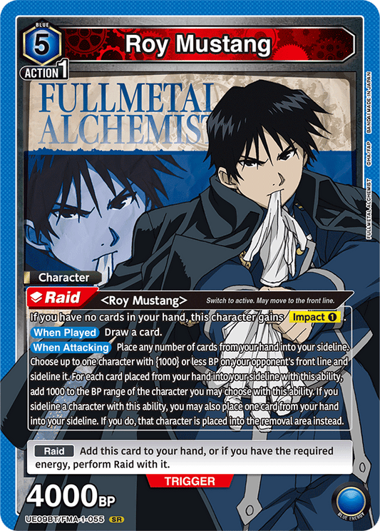 Roy Mustang (Character) (UE09BT/FMA-1-055) (SR)