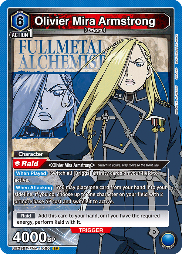 Olivier Mira Armstrong (Character) (UE09BT/FMA-1-060) (SR)