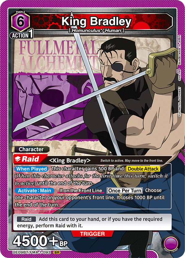 King Bradley (Character) (UE09BT/FMA-1-093) (SR)