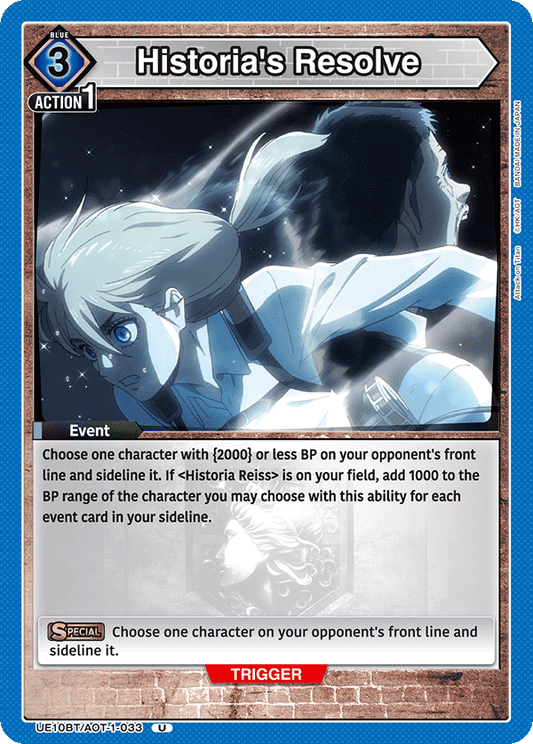 Historia's Resolve (Event) (UE10BT/AOT-1-033) (U)