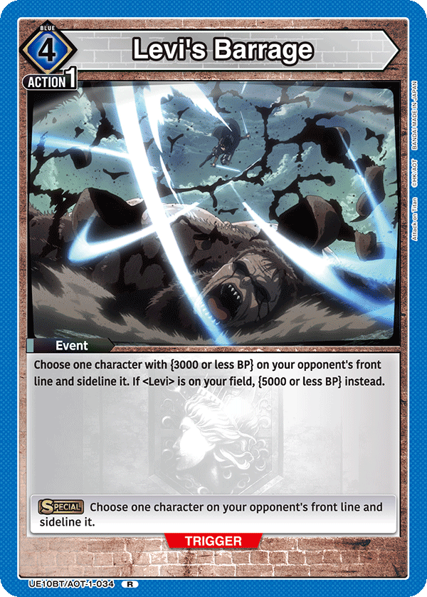 Levi's Barrage (Event) (UE10BT/AOT-1-034) (R)