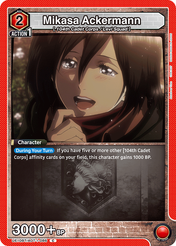 Mikasa Ackermann (Character) (UE10BT/AOT-1-086) (C)