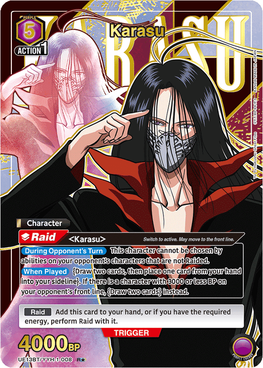 Karasu (Character)(UE13BT/YYH-1-008) (R*) (Alternate Art)