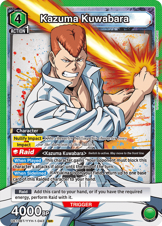 Kazuma Kuwabara (Character)(UE13BT/YYH-1-043) (SR)