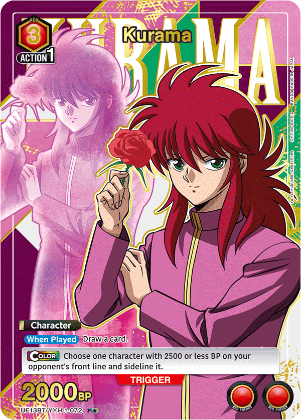 Kurama (Character)(UE13BT/YYH-1-072) (R*) (Alternate Art)