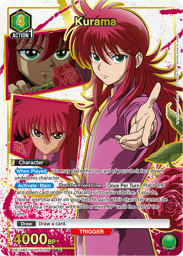 Kurama (Character)(UE13BT/YYH-1-104) (SR*) (Alternate Art)