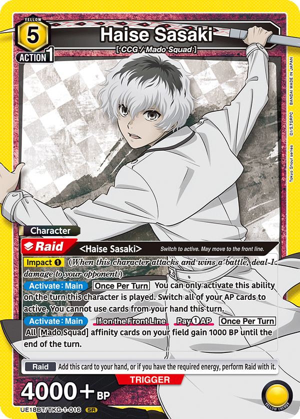 Haise Sasaki (Character) (UE18BT/TKG-1-016) (SR)