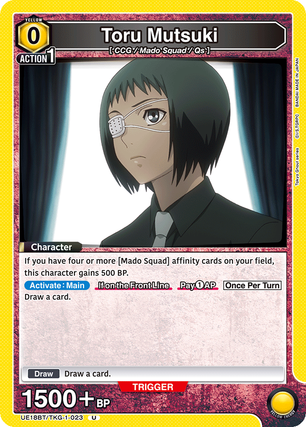 Toru Mutsuki (Character) (UE18BT/TKG-1-023) (U)