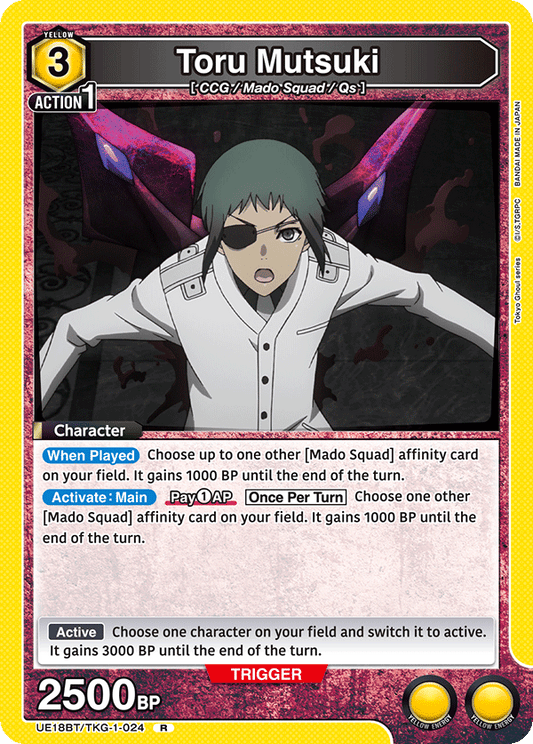 Toru Mutsuki (Character) (UE18BT/TKG-1-024) (R)