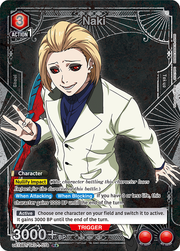 Naki (Character) (UE18BT/TKG-1-078) (R*) (Alternate Art)
