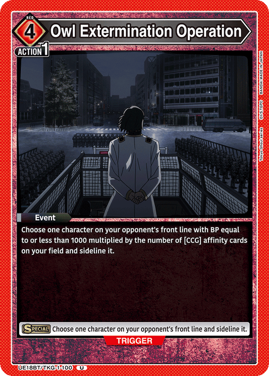 Owl Extermination Operation (Event) (UE18BT/TKG-1-100) (U)