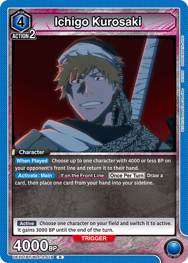 Ichigo Kurosaki (Character) (UEX01BT/BLC-2-018) (R)
