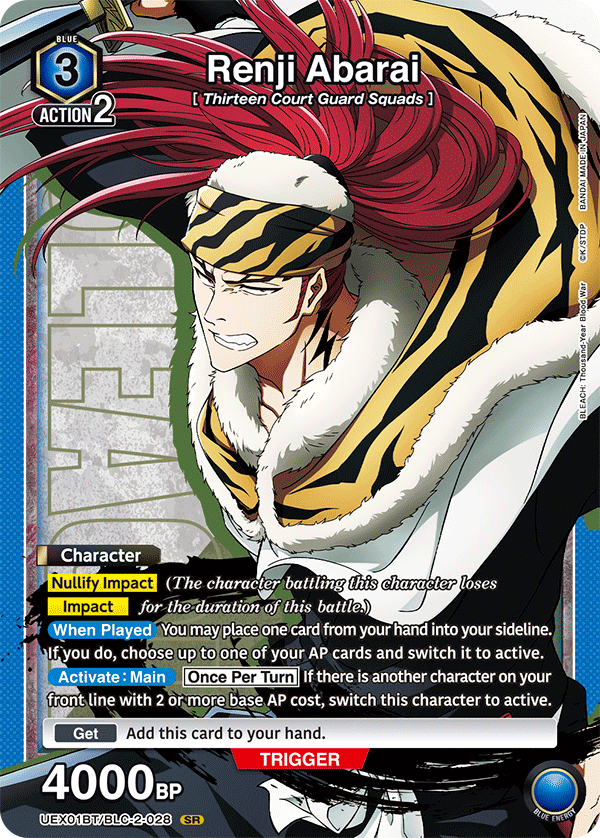 Renji Abarai (Character) (UEX01BT/BLC-2-028) (SR)