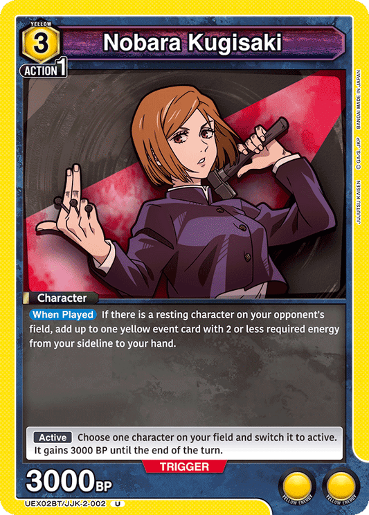 Nobara Kugisaki (Character) (UEX02BT/JJK-2-002) (U)