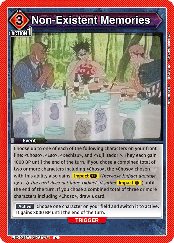Non-Existent Memories (Event) (UEX02BT/JJK-3-071) (C)