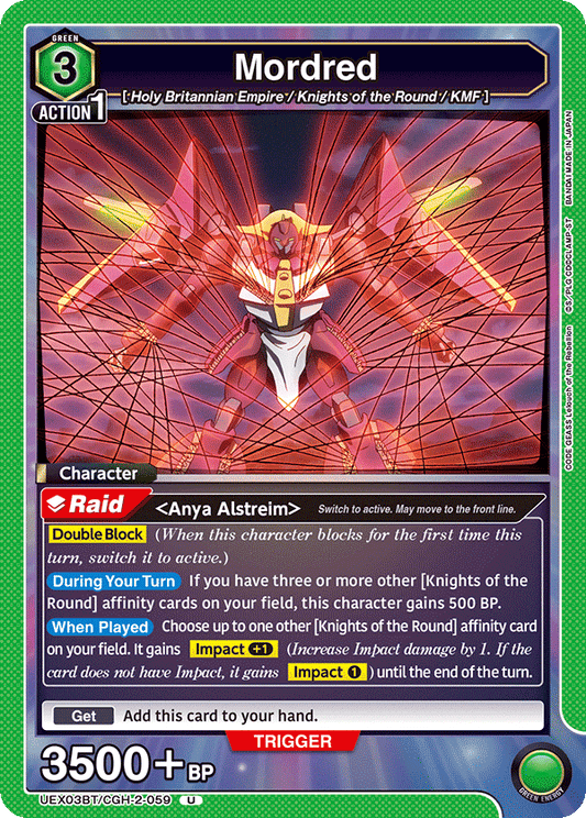 Mordred (Character) (UEX03BT/CGH-2-059) (U)
