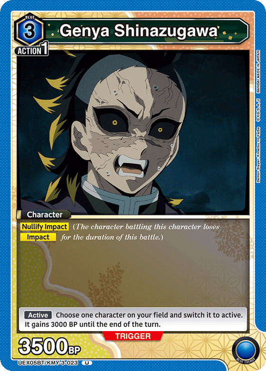 Genya Shinazugawa (Character) (UEX05BT/KMY-3-023) (U)