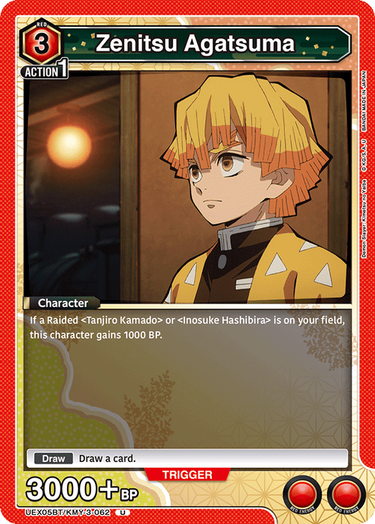 Zenitsu Agatsuma (Character) (UEX05BT/KMY-3-062) (U)