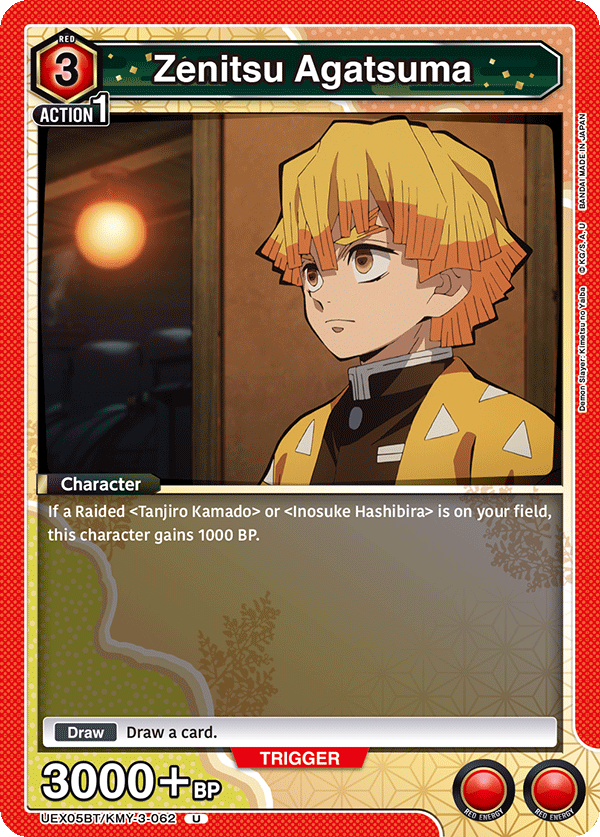 Zenitsu Agatsuma (Character) (UEX05BT/KMY-3-062) (U)