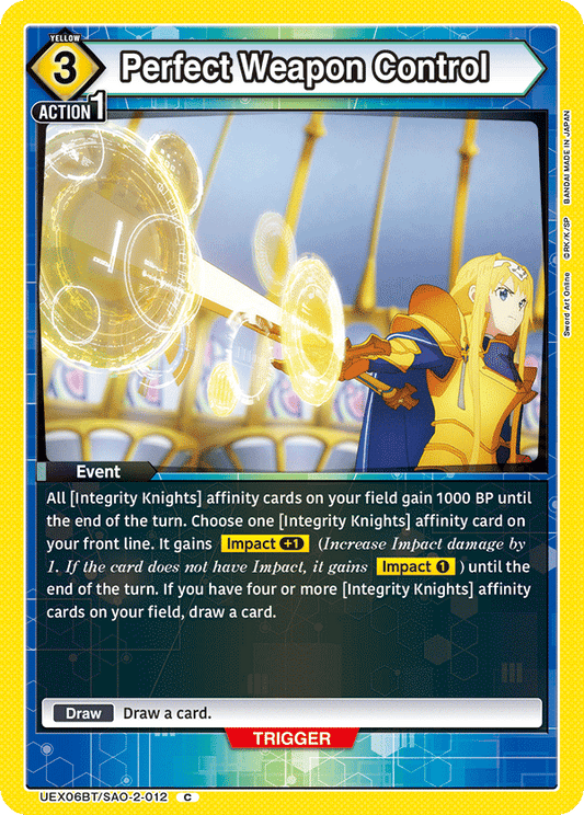 Perfect Weapon Control (Event) (UEX06BT/SAO-2-012) (C)